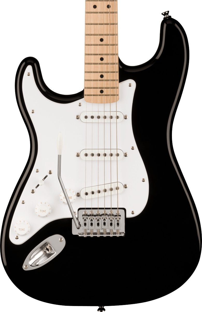 Squier Sonic Stratocaster Left Handed Electric Guitar in Black Squier Sonic Stratocaster Left Handed Electric Guitar in Black