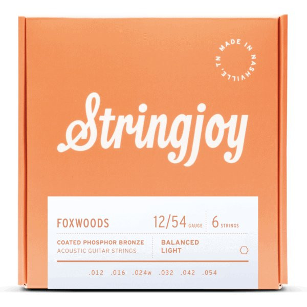 Stringjoy Foxwoods Extra Light Gauge 12-54 Coated Phosphor Bronze Acoustic strings Stringjoy Foxwoods Extra Light Gauge 12-54 Coated Phosphor Bronze Acoustic strings