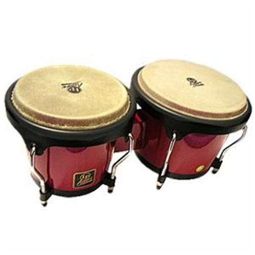 LP Aspire Wood Bongos Red Wood with Black Hardware LP Aspire Wood Bongos Red Wood with Black Hardware