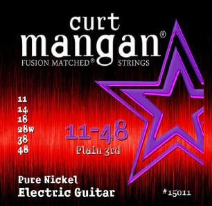 Curt Mangan Strings 11-48 Pure Nickel Wound Set Electric Guitar Strings Curt Mangan Strings 11-48 Pure Nickel Wound Set Electric Guitar Strings