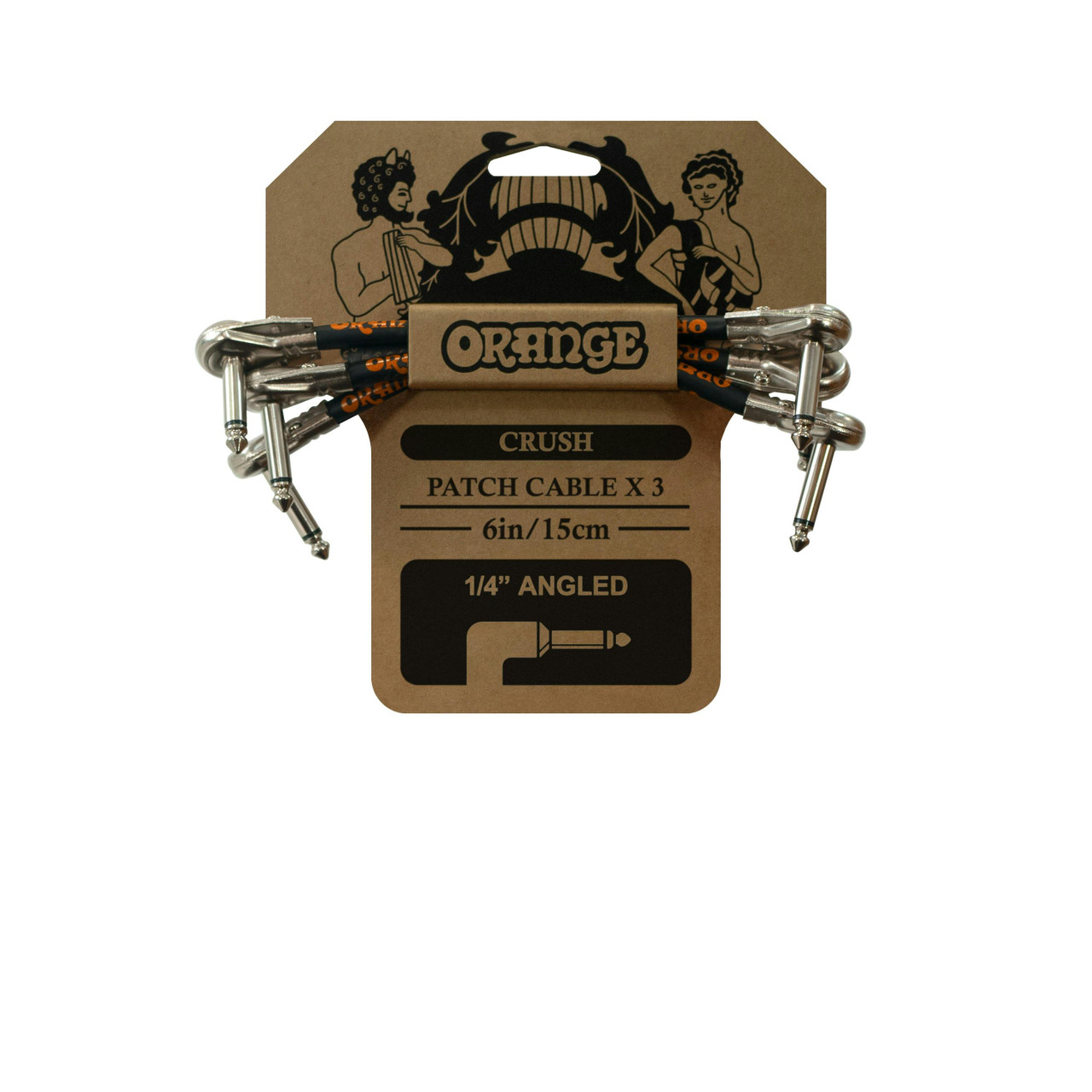 Orange Crush 6 inch Patch Cable 3-pack Orange Crush 6 inch Patch Cable 3-pack