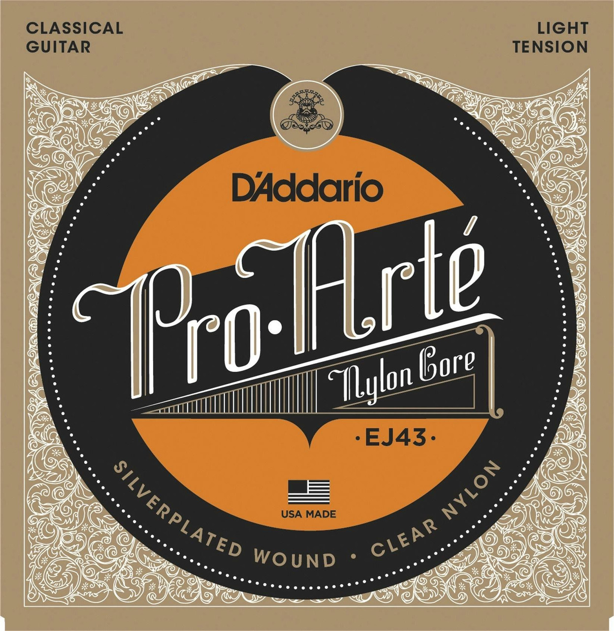 D'addario Pro-Arte Laser selected Light tension classical nylon strings D'addario Pro-Arte Laser selected Light tension classical nylon strings