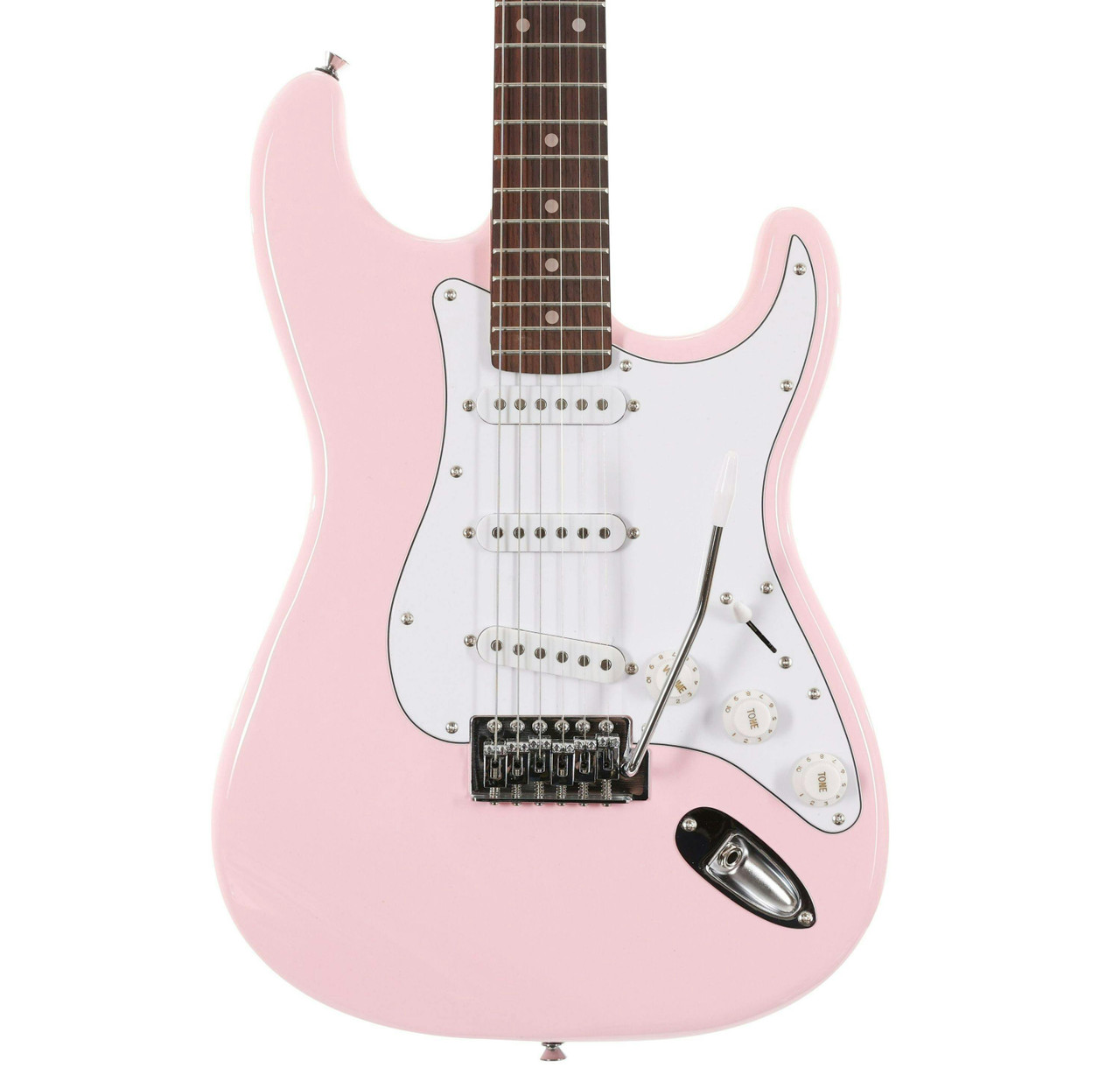 EastCoast ST1 Electric Guitar in Shell Pink EastCoast ST1 Electric Guitar in Shell Pink