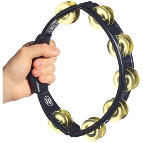 LP Cyclops Tambourine Hand Held Brass Black LP Cyclops Tambourine Hand Held Brass Black