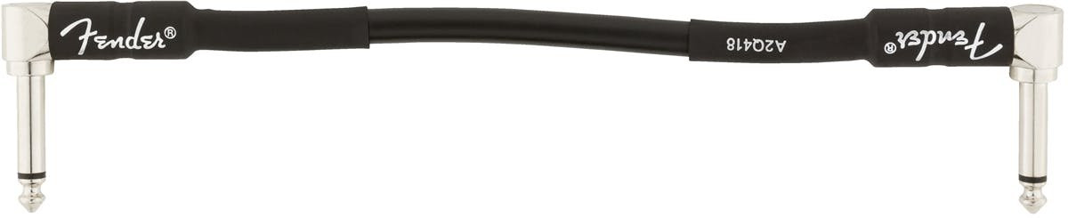 Fender Professional Series Instrument Cable Angle/Angle 6" in Black
