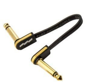 EBS Premium Gold Flat Right Angle Jack Patch Cable - 10CM