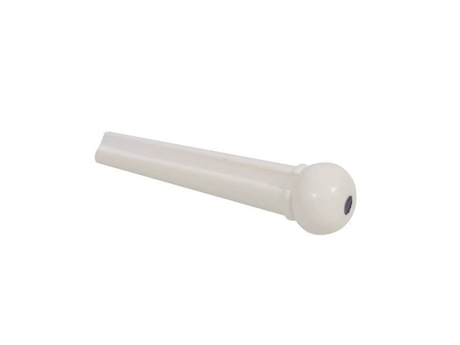 Acoustic Guitar Bridge Pins 12-Pack in White With Black Dot Acoustic Guitar Bridge Pins 12-Pack in White With Black Dot