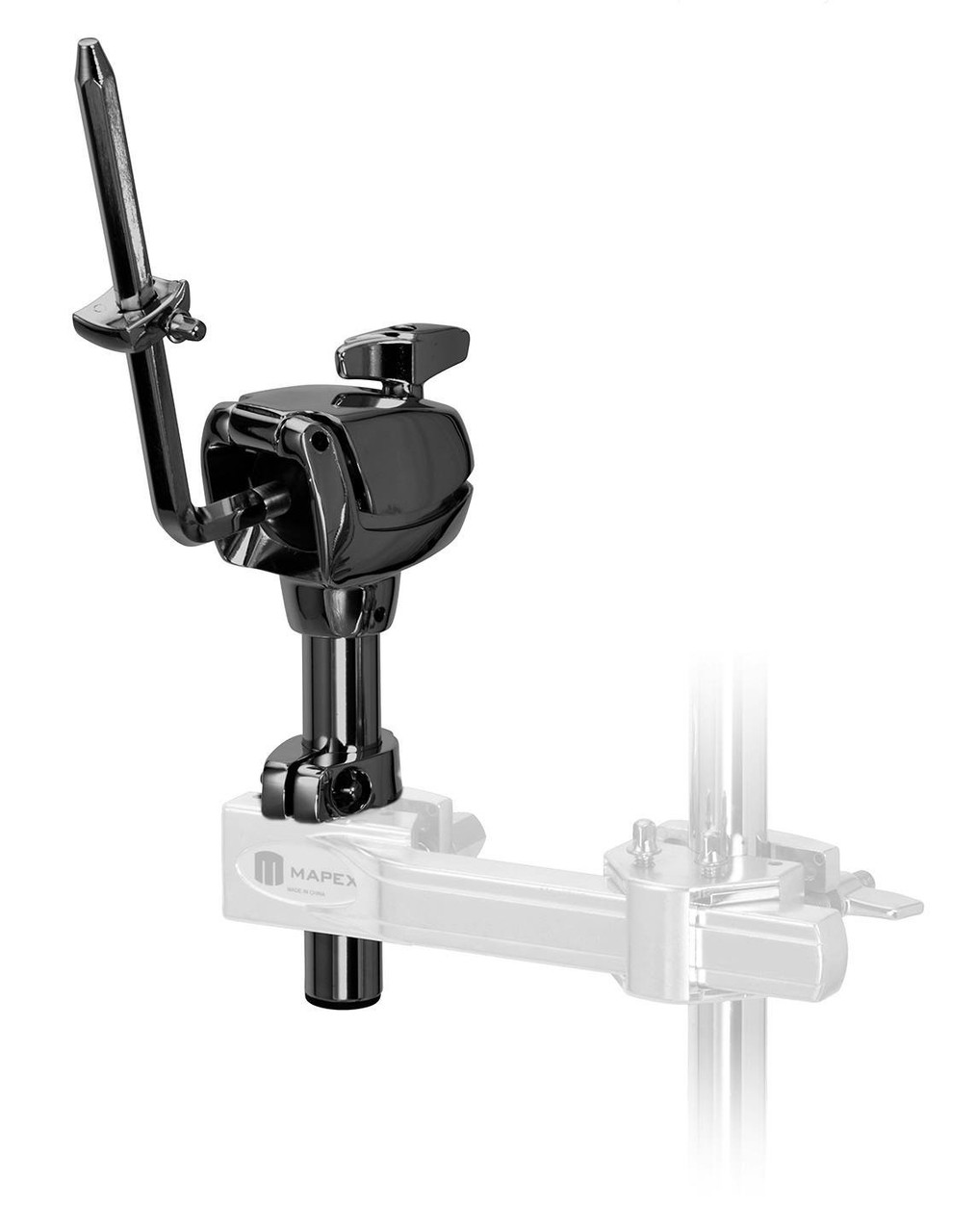 Mapex Single Tom Holder in Chrome and Black Mapex Single Tom Holder in Chrome and Black
