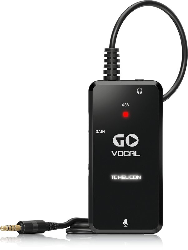 TC Helicon Go Vocal Microphone Preamp for Mobile Devices TC Helicon Go Vocal Microphone Preamp for Mobile Devices