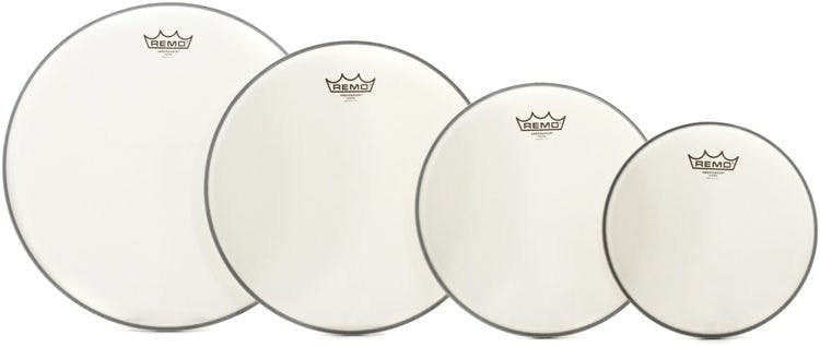 Remo Clear Emperor Set 10", 12", 14" & 14" Ambassador Coated Remo Clear Emperor Set 10", 12", 14" & 14" Ambassador Coated