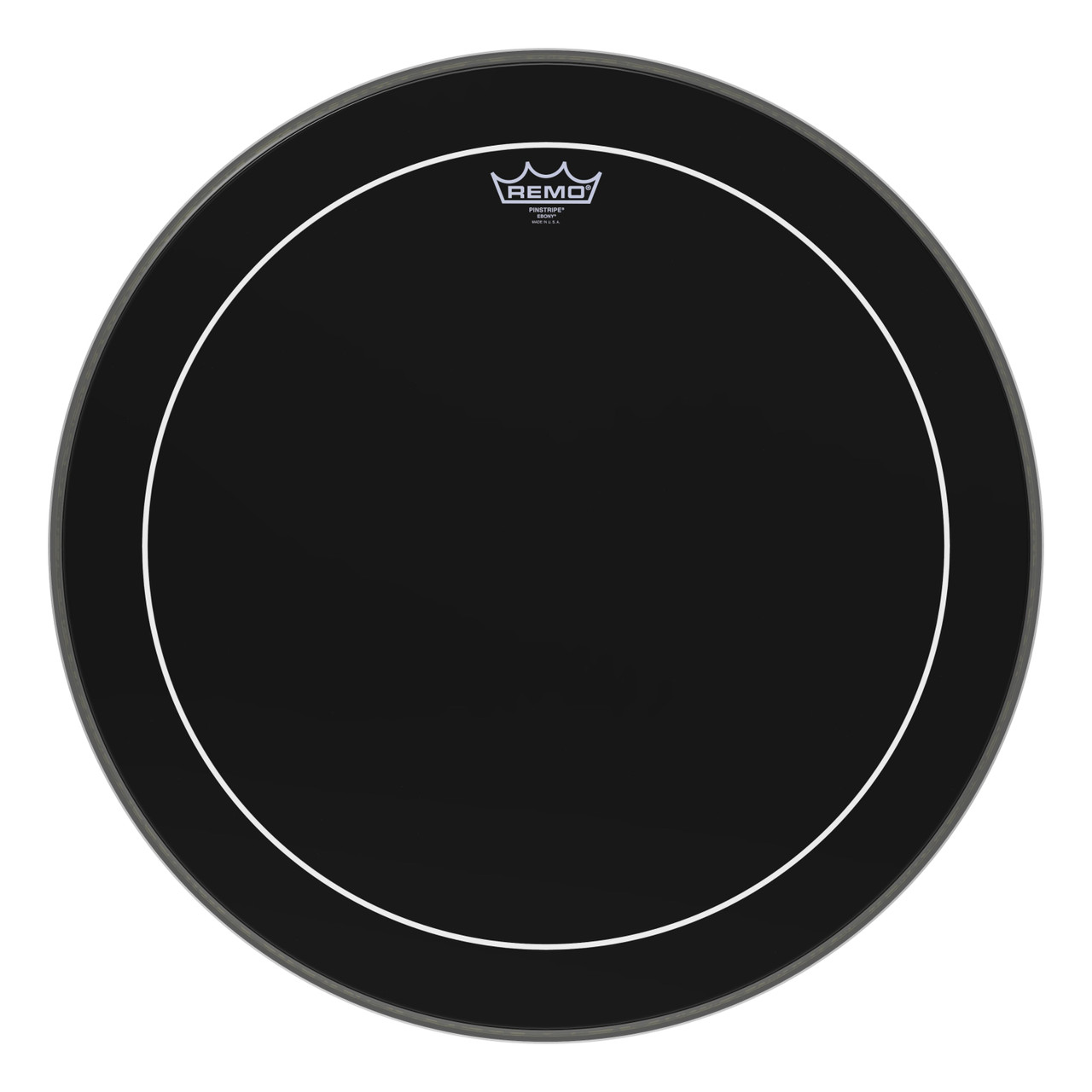 Remo 22" Ebony Pinstripe Bass Drum Head Remo 22" Ebony Pinstripe Bass Drum Head