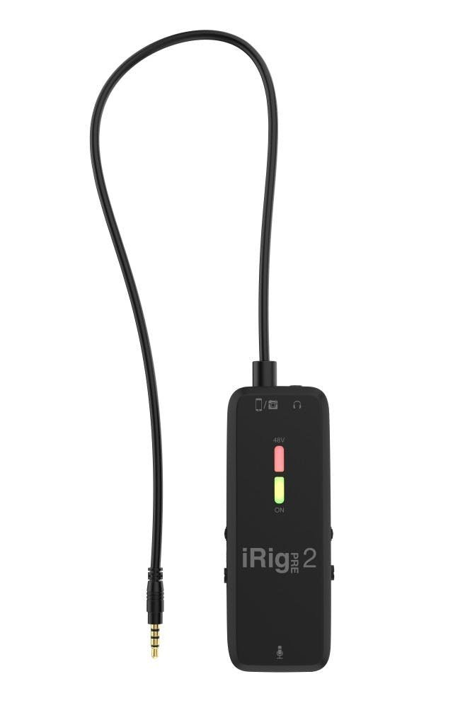 IK Multimedia iRig Pre 2 - XLR Microphone Interface & Preamp for iOS, Android and Digital Cameras. +48V IK Multimedia iRig Pre 2 - XLR Microphone Interface & Preamp for iOS, Android and Digital Cameras. +48V
