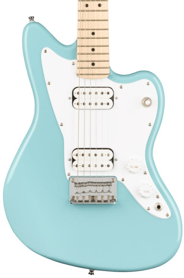 Squier Mini Jazzmaster Electric Guitar in Daphne Blue Squier Mini Jazzmaster Electric Guitar in Daphne Blue