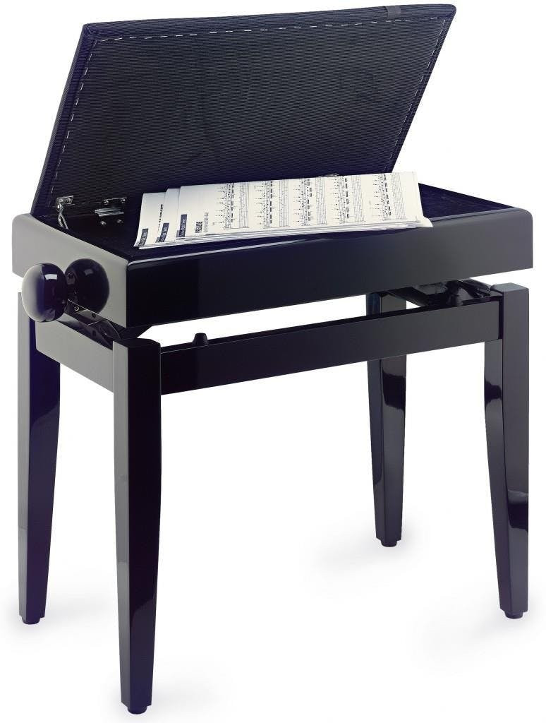 Stagg PB55 Bench Piano Stool in Polished Black Stagg PB55 Bench Piano Stool in Polished Black