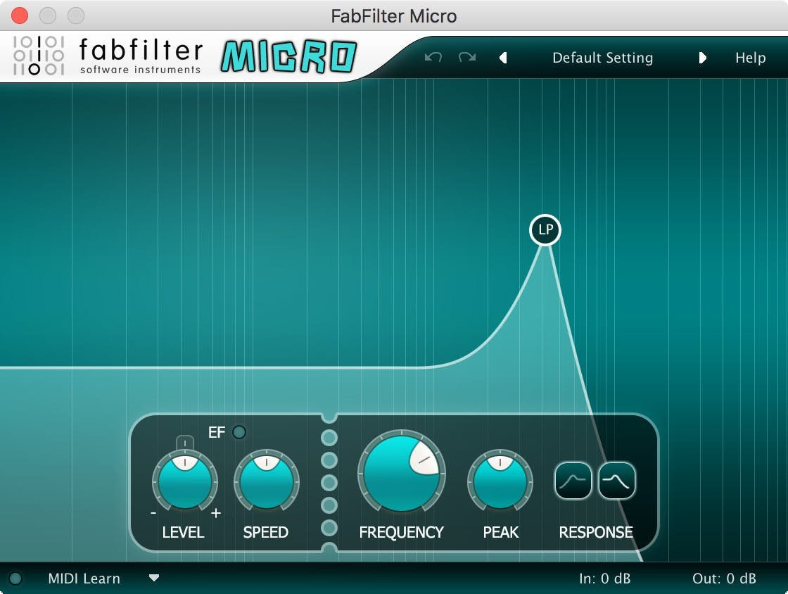 FabFilter Micro Basic Filter Plugin