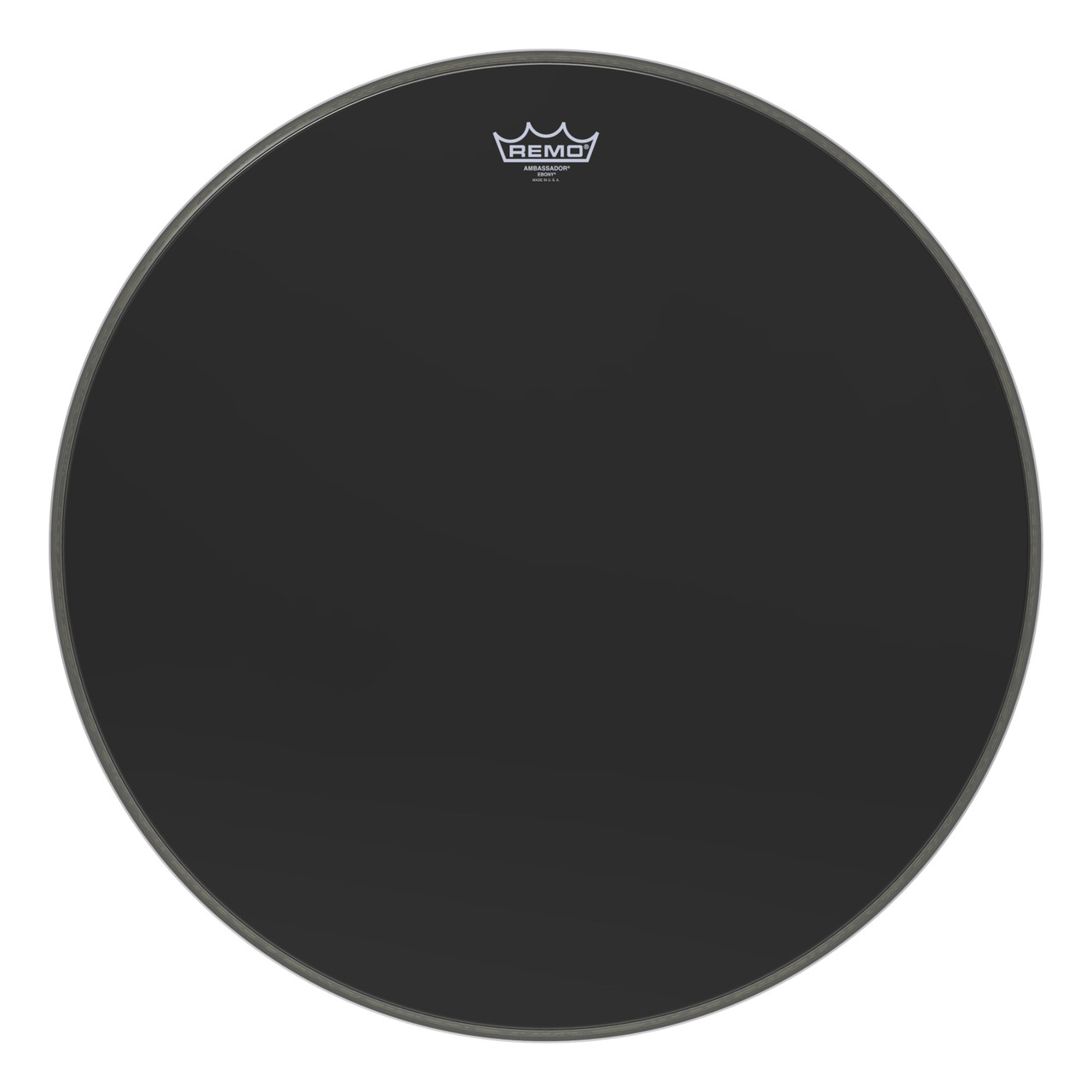 Remo 24" Ebony Ambassador Bass Drum Head Remo 24" Ebony Ambassador Bass Drum Head
