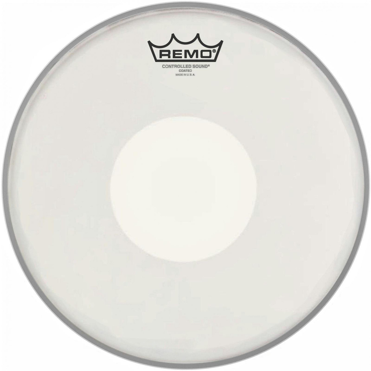Remo 12" Controlled Sound Coated Snare Head with White Dot on the Bottom