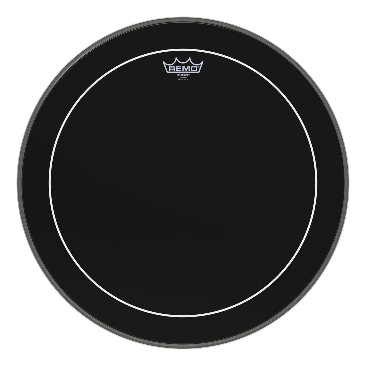 Remo 20" Ebony Pinstripe Bass Drum Head Remo 20" Ebony Pinstripe Bass Drum Head
