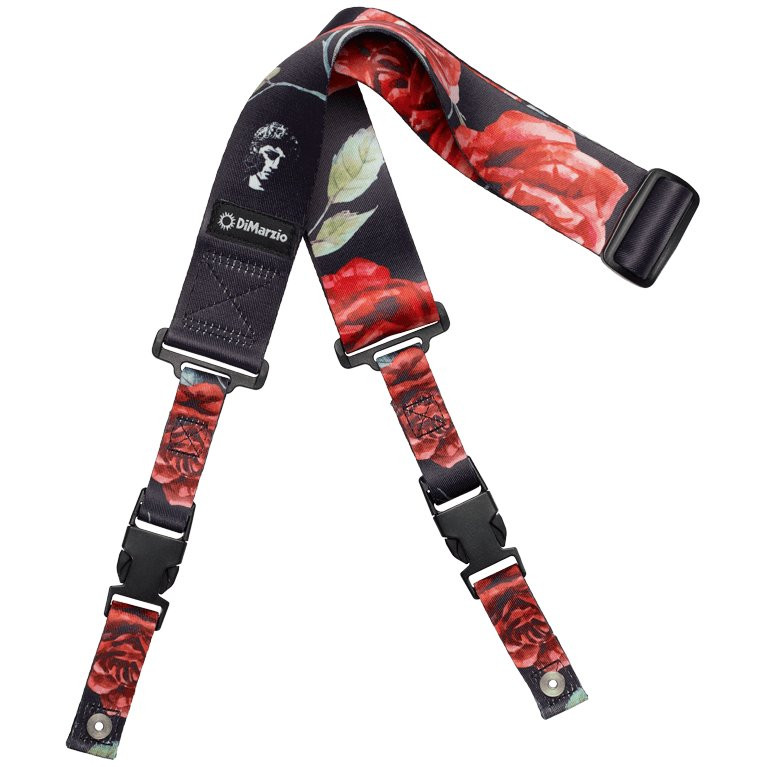 Dimarzio Polyphia Floral Muse Black Cliplock Strap