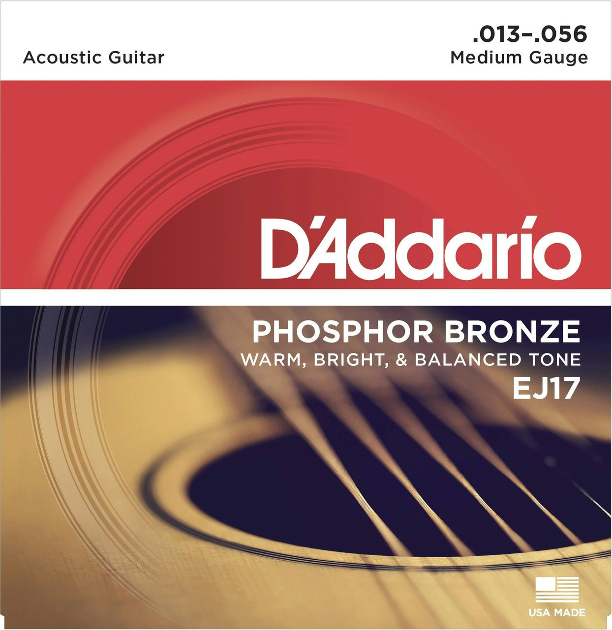 D'Addario EJ17 Phosphor Bronze 13-56 Medium Set D'Addario EJ17 Phosphor Bronze 13-56 Medium Set