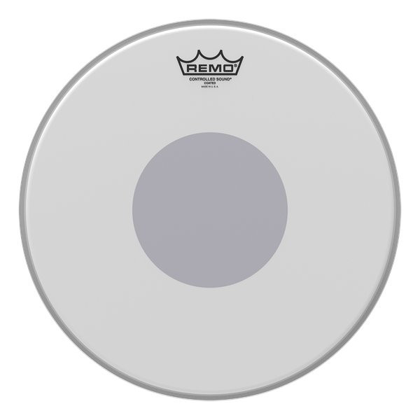 Remo Control Sound Smooth White 18" Drum Head with Black Dot