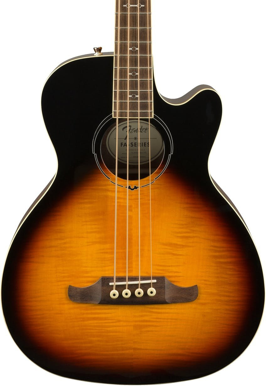 Fender FA-450CE Acoustic Bass Guitar in 3-Color Sunburst