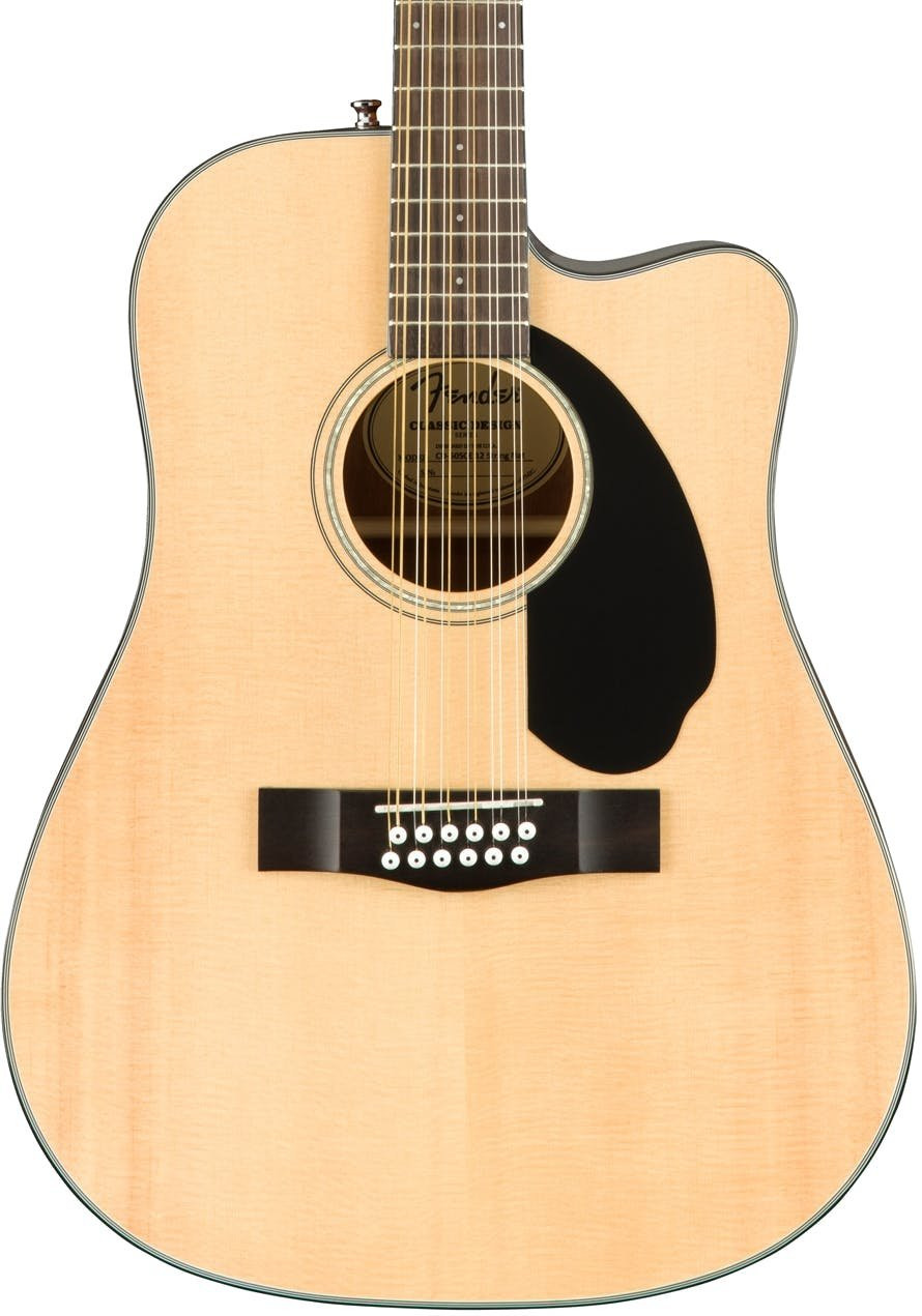 Fender CD-60SCE-12 Fingerboard in CD-60SCE-12 Natural Walnut