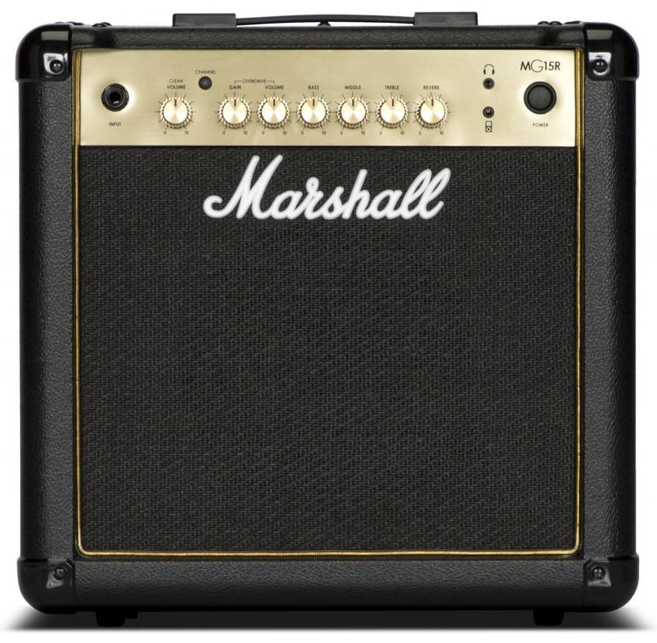 Marshall MG15GR 15W Black and Gold Guitar Combo Marshall MG15GR 15W Black and Gold Guitar Combo
