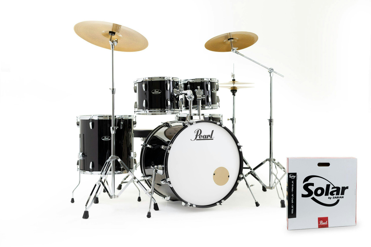 Pearl Roadshow 22" Acoustic Drum Kit in Jet Black Pearl Roadshow 22" Acoustic Drum Kit in Jet Black