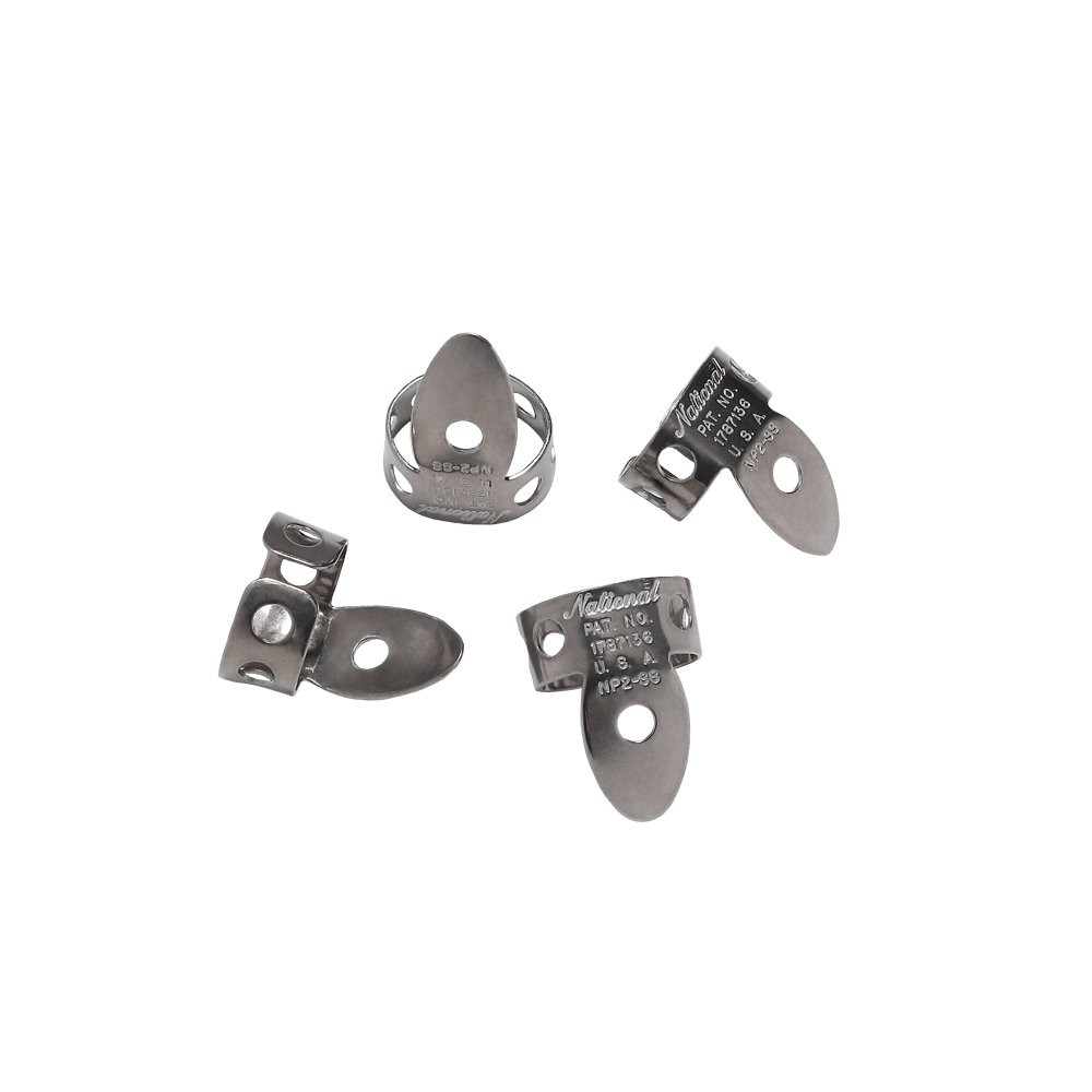 D'Addario National Stainless Steel Finger Picks - 4 Pack