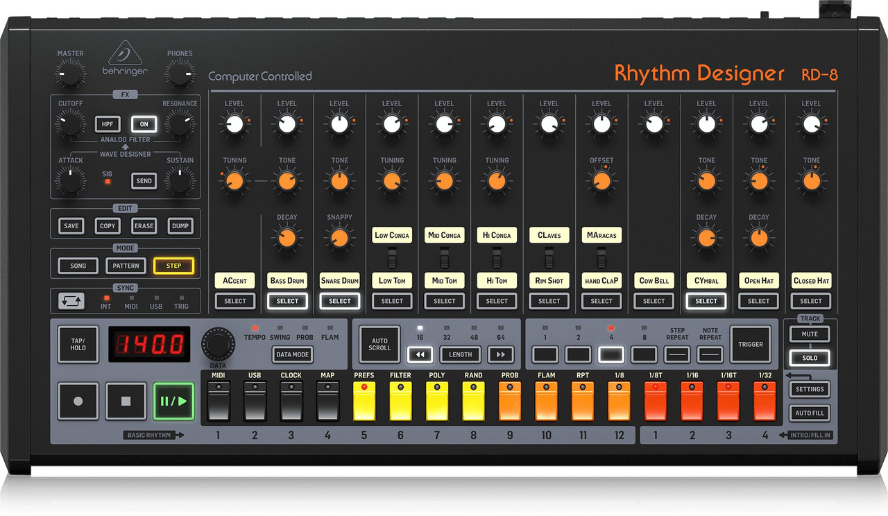 Behringer RD-8 MKII Rhythm Designer Drum Machine Behringer RD-8 MKII Rhythm Designer Drum Machine