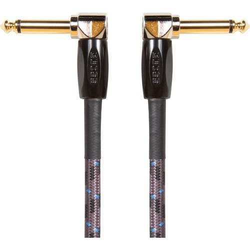 Roland 3ft / 1m instrument cable, angled/angled 1/4 inch jack Roland 3ft / 1m instrument cable, angled/angled 1/4 inch jack