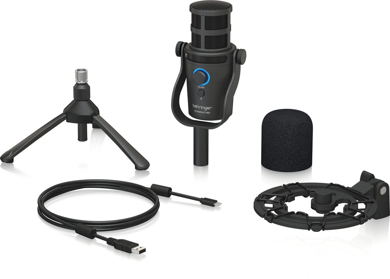 Behringer D2 PODCAST PRO - Large Diaphragm Dynamic Podcast Microphone