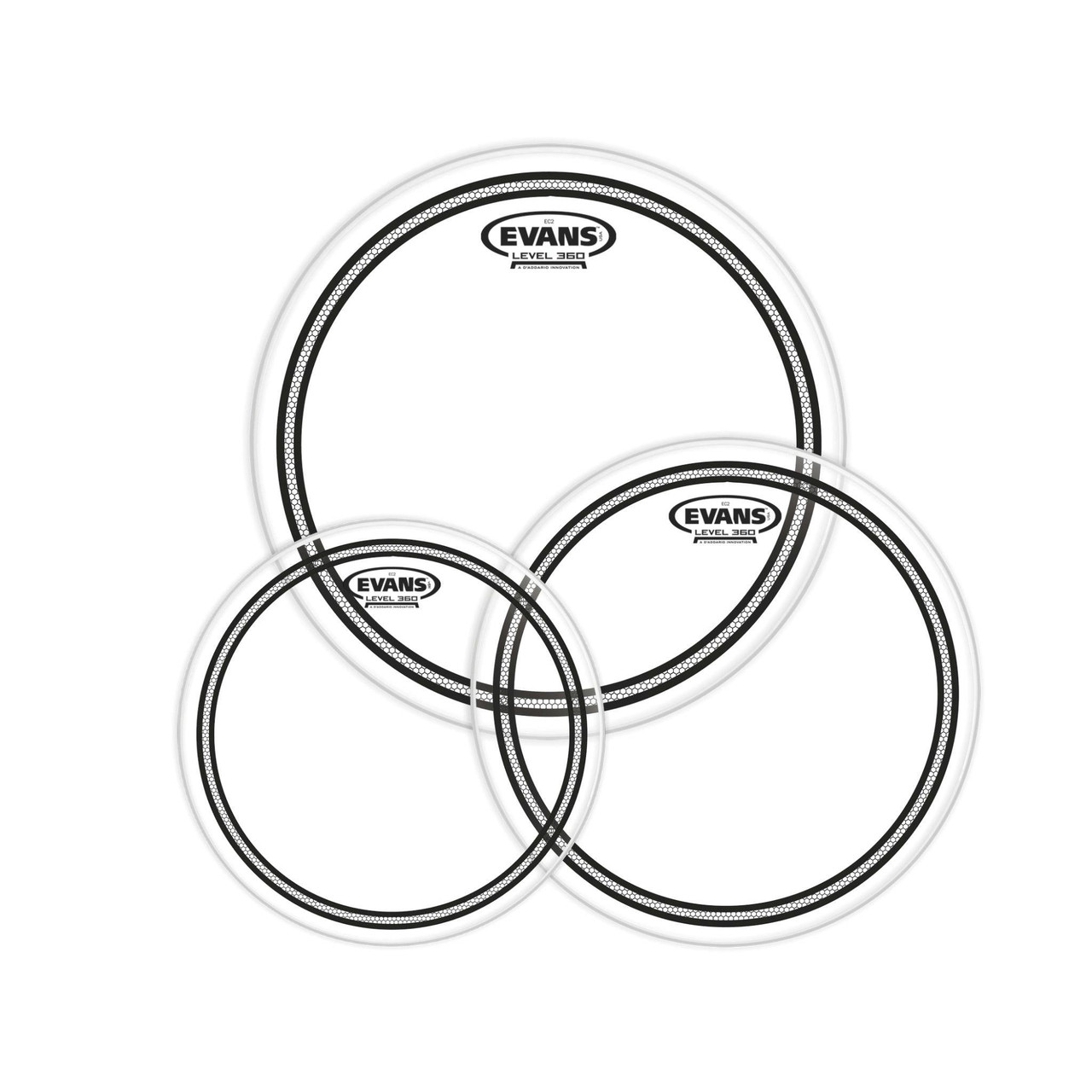 Evans EC2 Clear, SST Fusion Tom Batter Head Pack Evans EC2 Clear, SST Fusion Tom Batter Head Pack