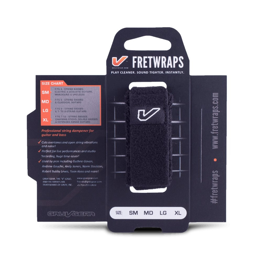 Gruv Gear Fretwrap String Muters 1pk Black Medium Gruv Gear Fretwrap String Muters 1pk Black Medium
