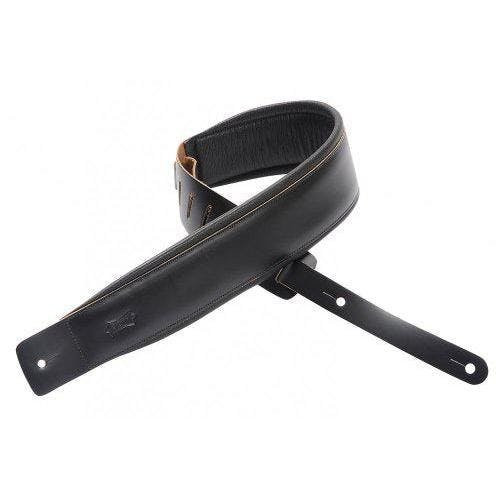 Levy DM1PDBLK Leather Padded Strap Black Levy DM1PDBLK Leather Padded Strap Black