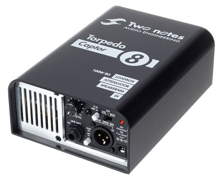 Two Notes Torpedo Captor 8 Ohm Compact Loadbox and Amp DI Two Notes Torpedo Captor 8 Ohm Compact Loadbox and Amp DI