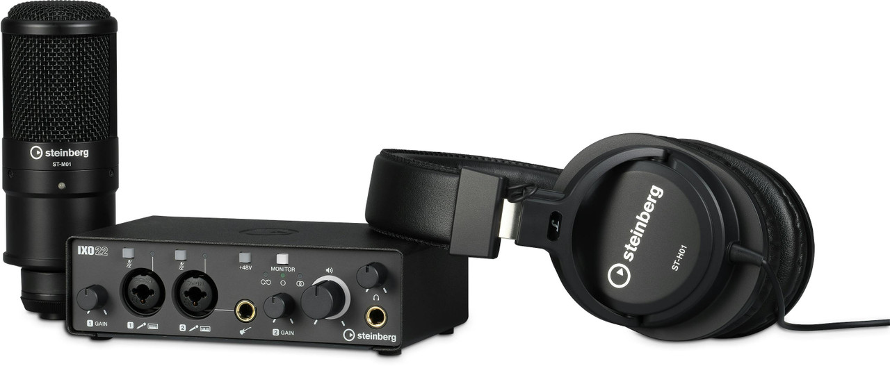 Steinberg IXO Recording Pack - IXO22 Interface with Headphones, Microphone & Software Package Steinberg IXO Recording Pack - IXO22 Interface with Headphones, Microphone & Software Package
