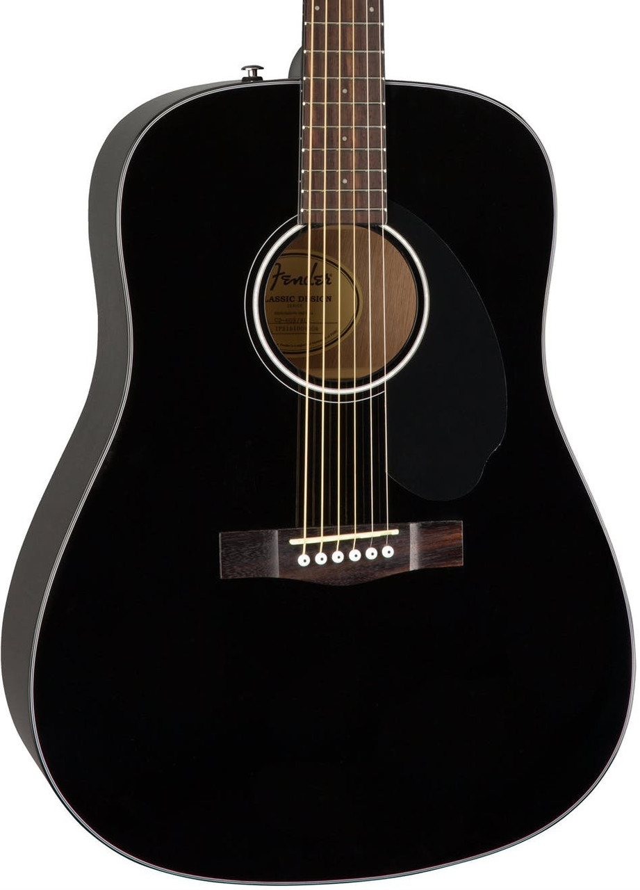 Fender CD60S Solid Top Dreadnought Guitar in Black Fender CD60S Solid Top Dreadnought Guitar in Black