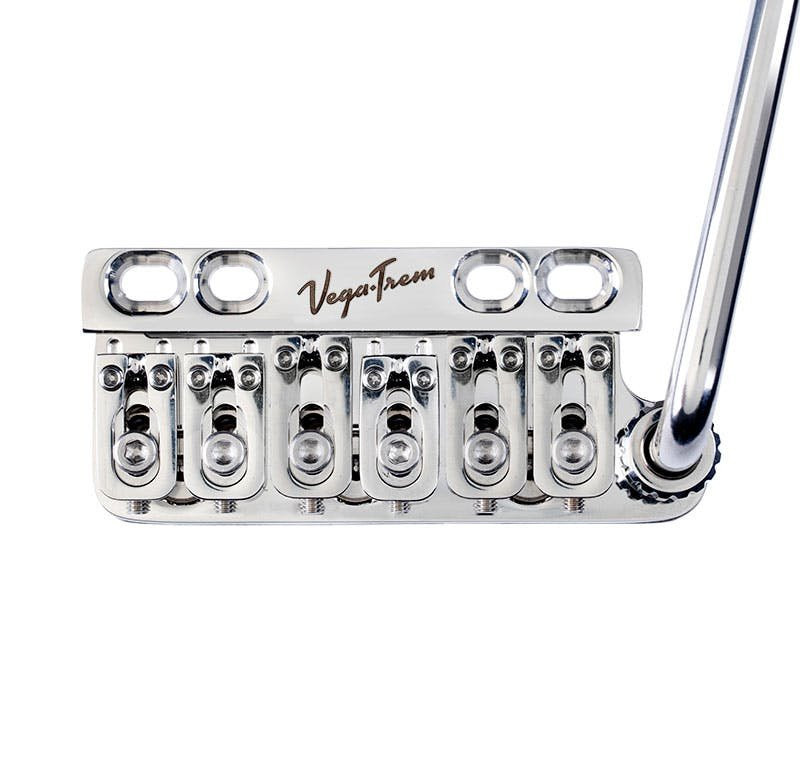 Vega-Trem Ultra 6 Screw Floating Tremolo System in Polished Steel Vega-Trem Ultra 6 Screw Floating Tremolo System in Polished Steel