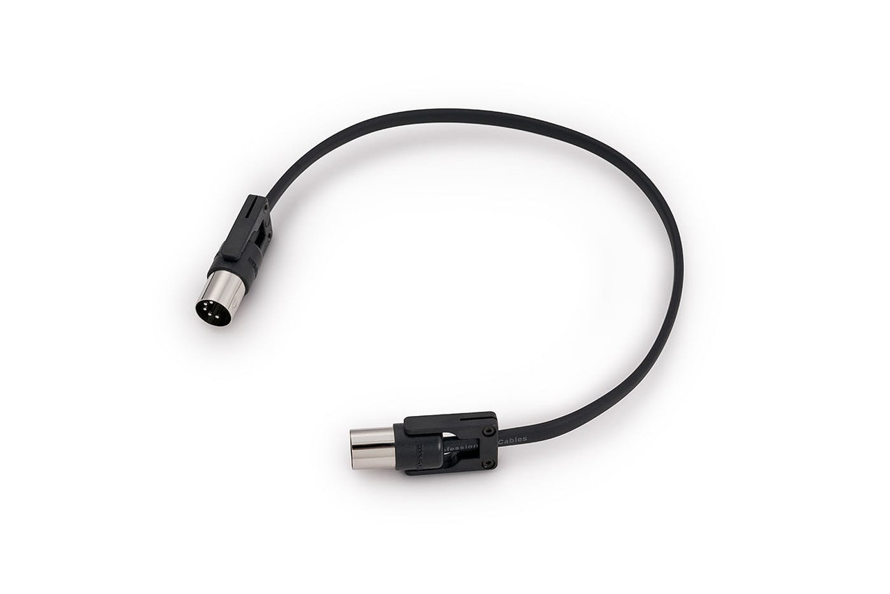 RockBoard FlaX Plug MIDI Cable in Black 30 cm RockBoard FlaX Plug MIDI Cable in Black 30 cm