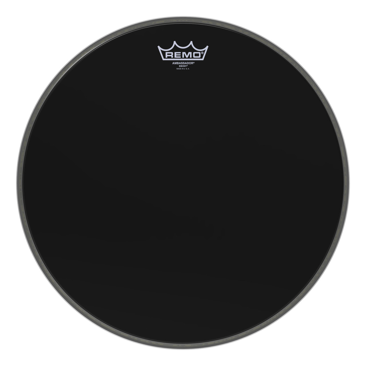 Remo 16" Ebony Ambassador Bass Drum Head Remo 16" Ebony Ambassador Bass Drum Head