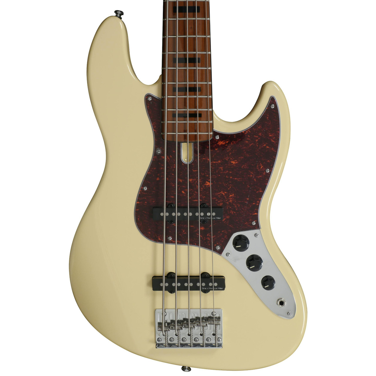 Sire Version 2 Marcus Miller V5 5-String Bass Guitar in Vintage White