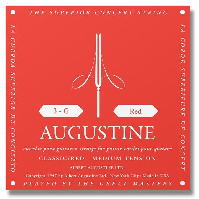 Augustine Red MT Single G or 3rd String Augustine Red MT Single G or 3rd String