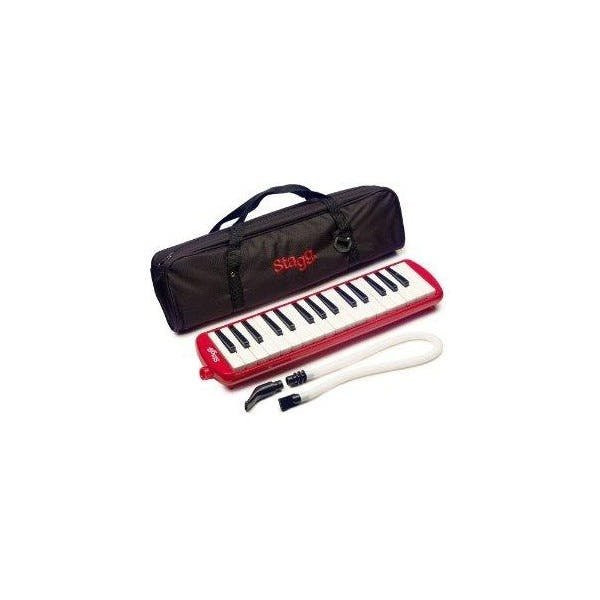 Stagg MELOSTA32RD 32 Note Melodica with Case - Red Stagg MELOSTA32RD 32 Note Melodica with Case - Red