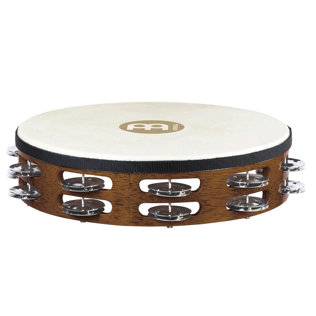 Meinl 2 Row Headed Tambourine with Steel Jingles