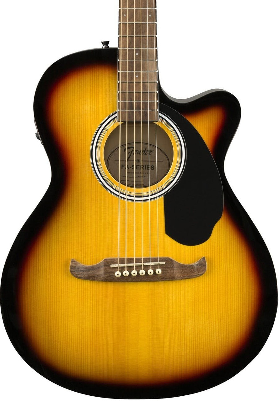 Fender FA-135CE Concert Electro Acoustic Guitar Walnut in 3 Colour Sunburst Fender FA-135CE Concert Electro Acoustic Guitar Walnut in 3 Colour Sunburst