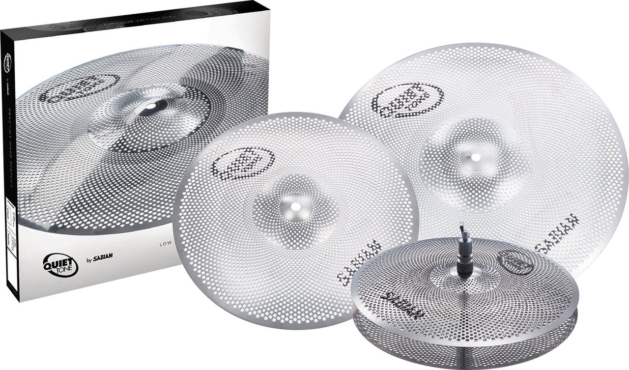 SABIAN Quiet Tone Practice Cymbal Set 13" 14" 18" SABIAN Quiet Tone Practice Cymbal Set 13" 14" 18"