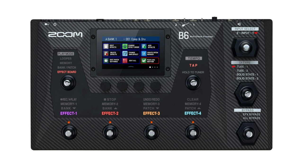 Zoom B6 Bass Multi Effects Pedal