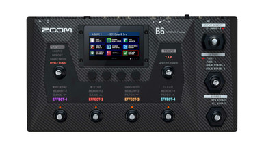 ベース ZOOM B1X FOUR Multi-Effects Processor Zoom B1x Four Multi Effects Processor with Expression Pedal